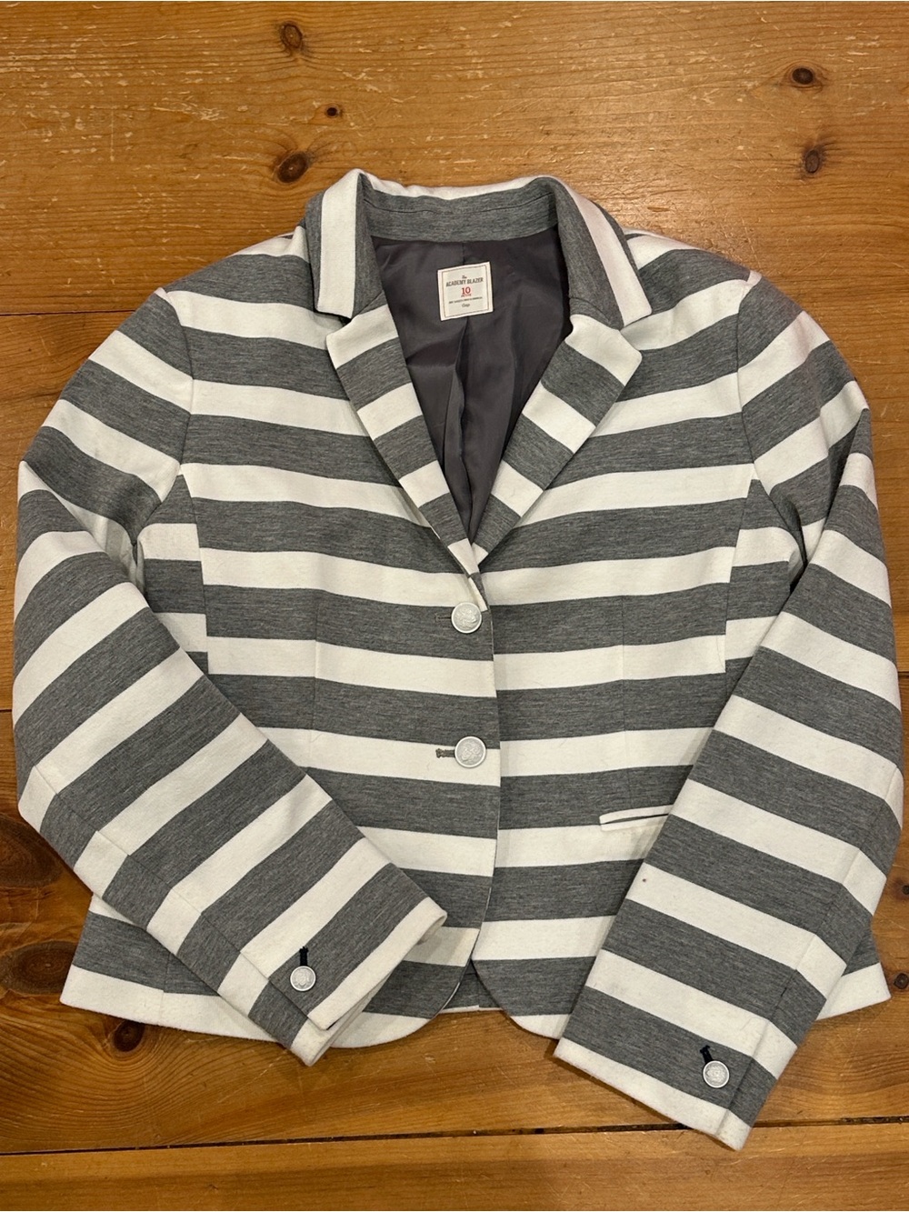 GAP Preppy Academia Cropped 2 Button Cotton Blazer